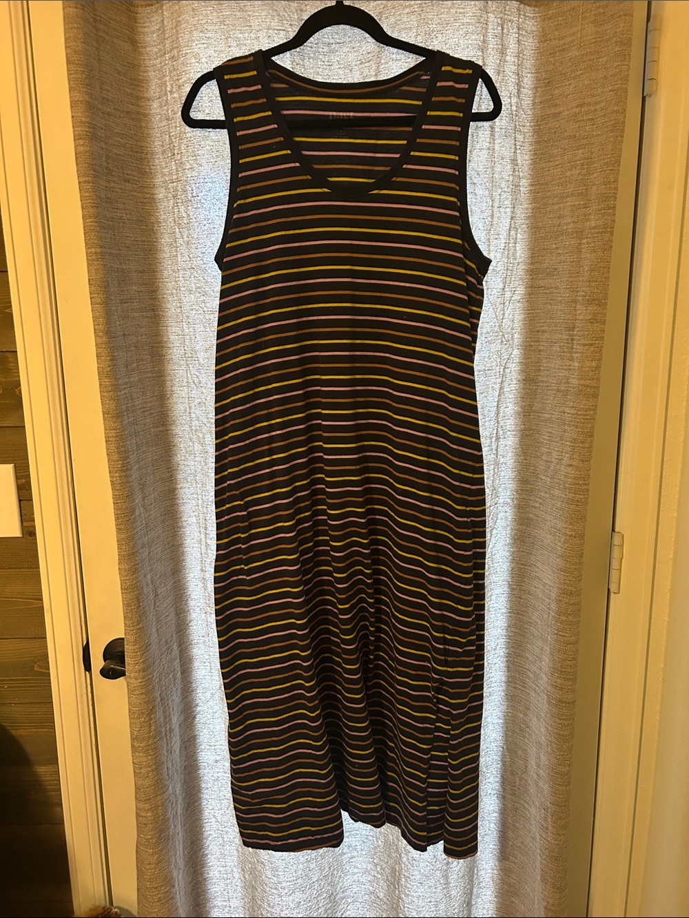 Pact Striped Sleeveless Midi Dress